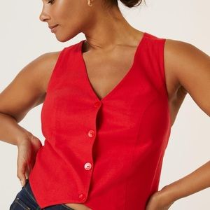 Mare Mare x Anthropologie Cross-Back Vest Size XL, gently used